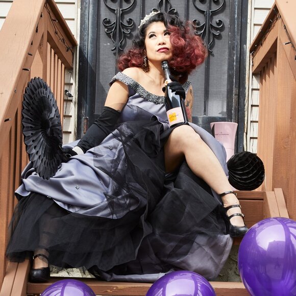 Grey satin ball gown, truly epic! Drunk purchase, my regret, your win! - Picture 9 of 11